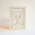 Adorable cat eating ramen noodles with chopsticks