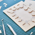 Circle of cat paws with plenty of space to add your wishes