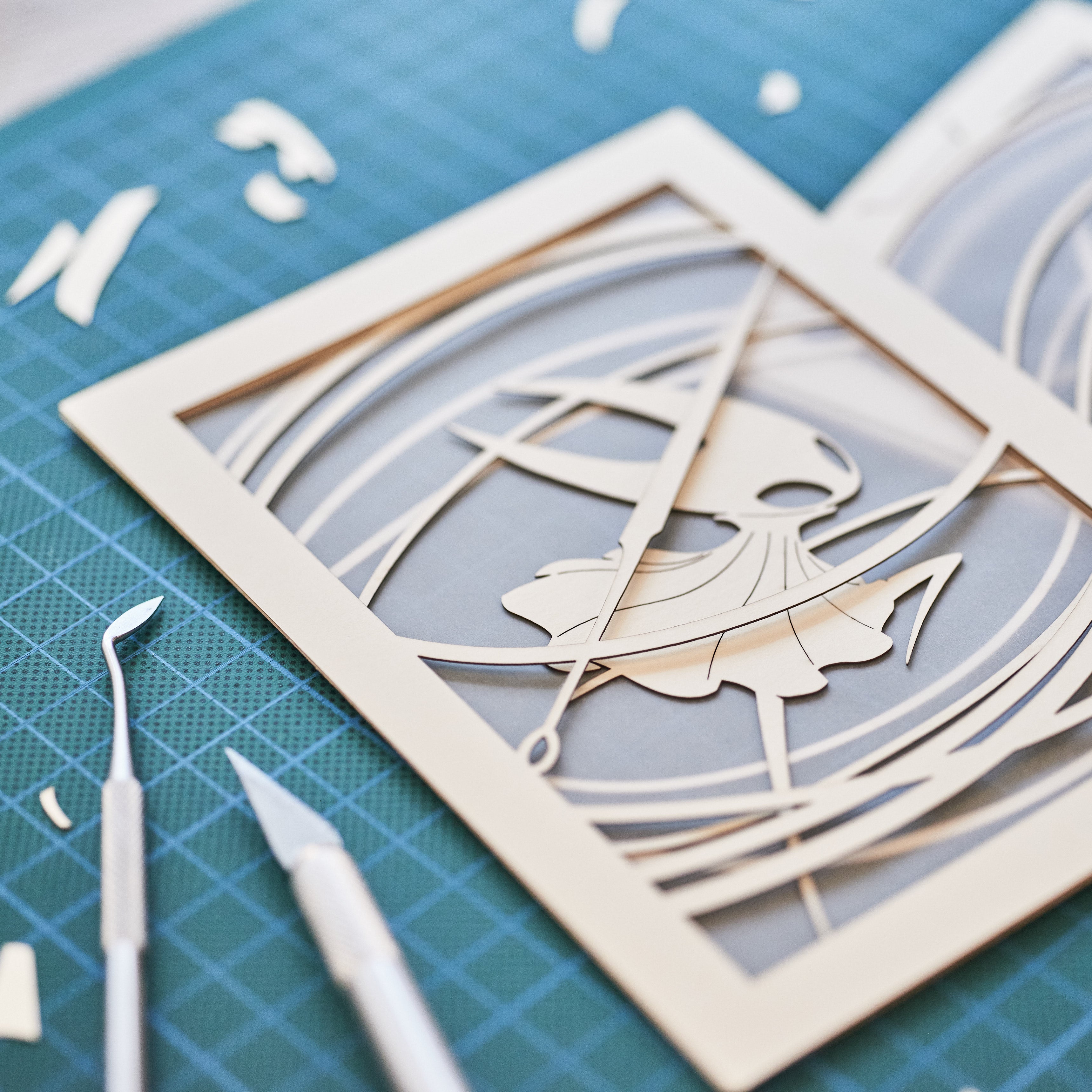 Hornet from Hollow Knight Silksong with needle and thread