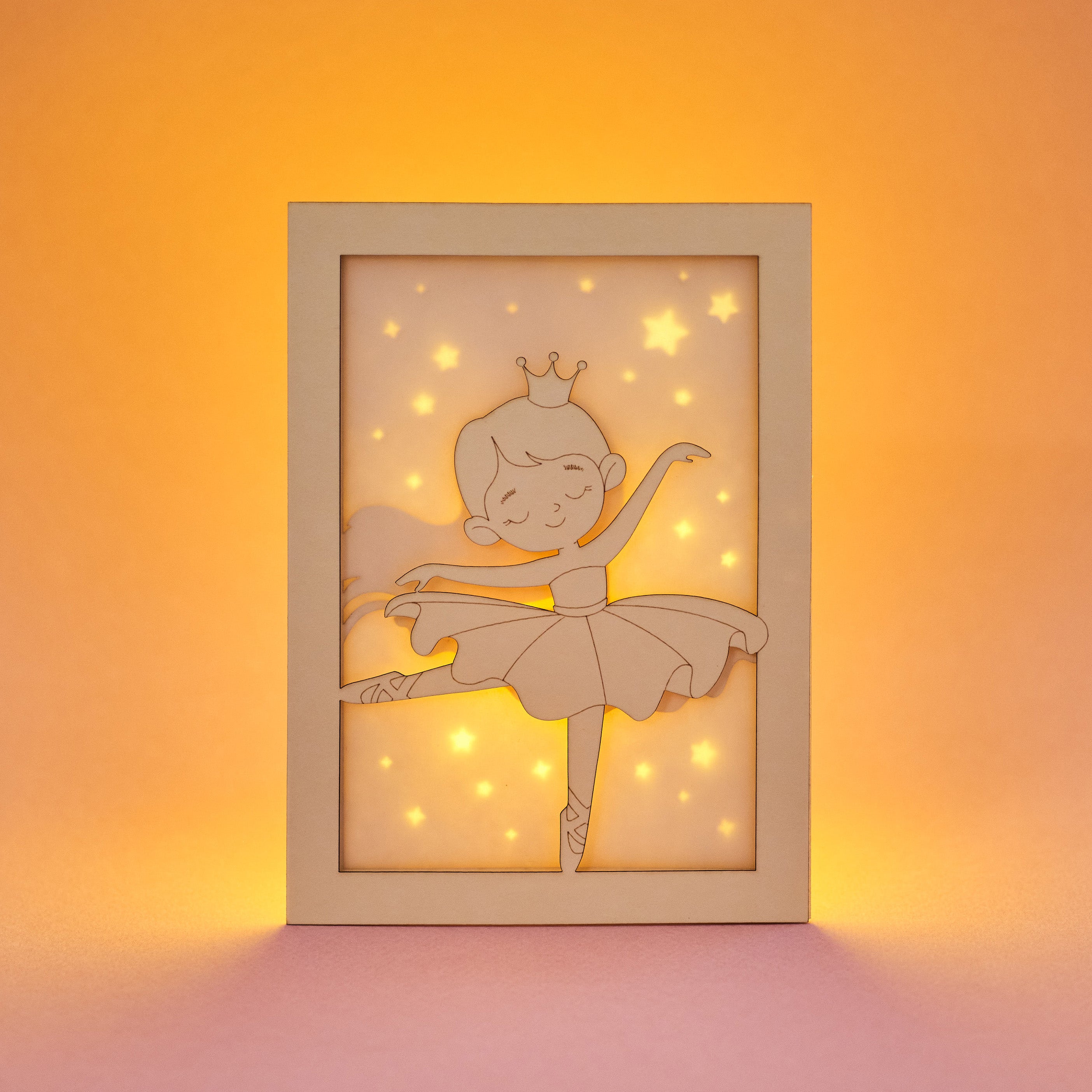 Cute little princess ballerina dancing in tutu