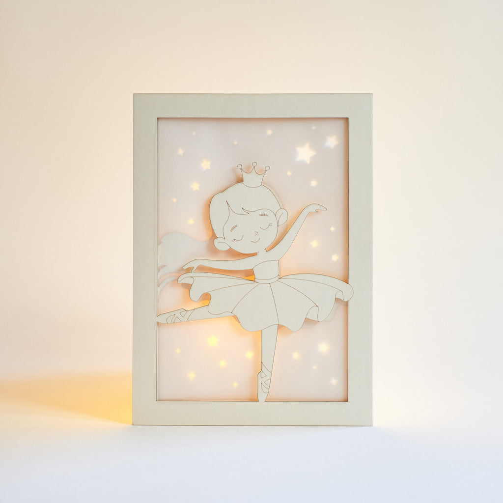 Cute little princess ballerina dancing in tutu