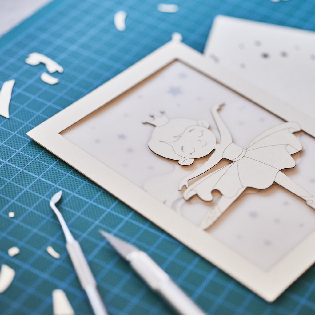 Cute little princess ballerina dancing in tutu