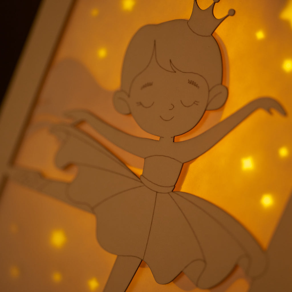 Cute little princess ballerina dancing in tutu