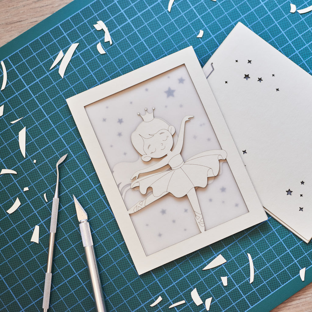 Cute little princess ballerina dancing in tutu