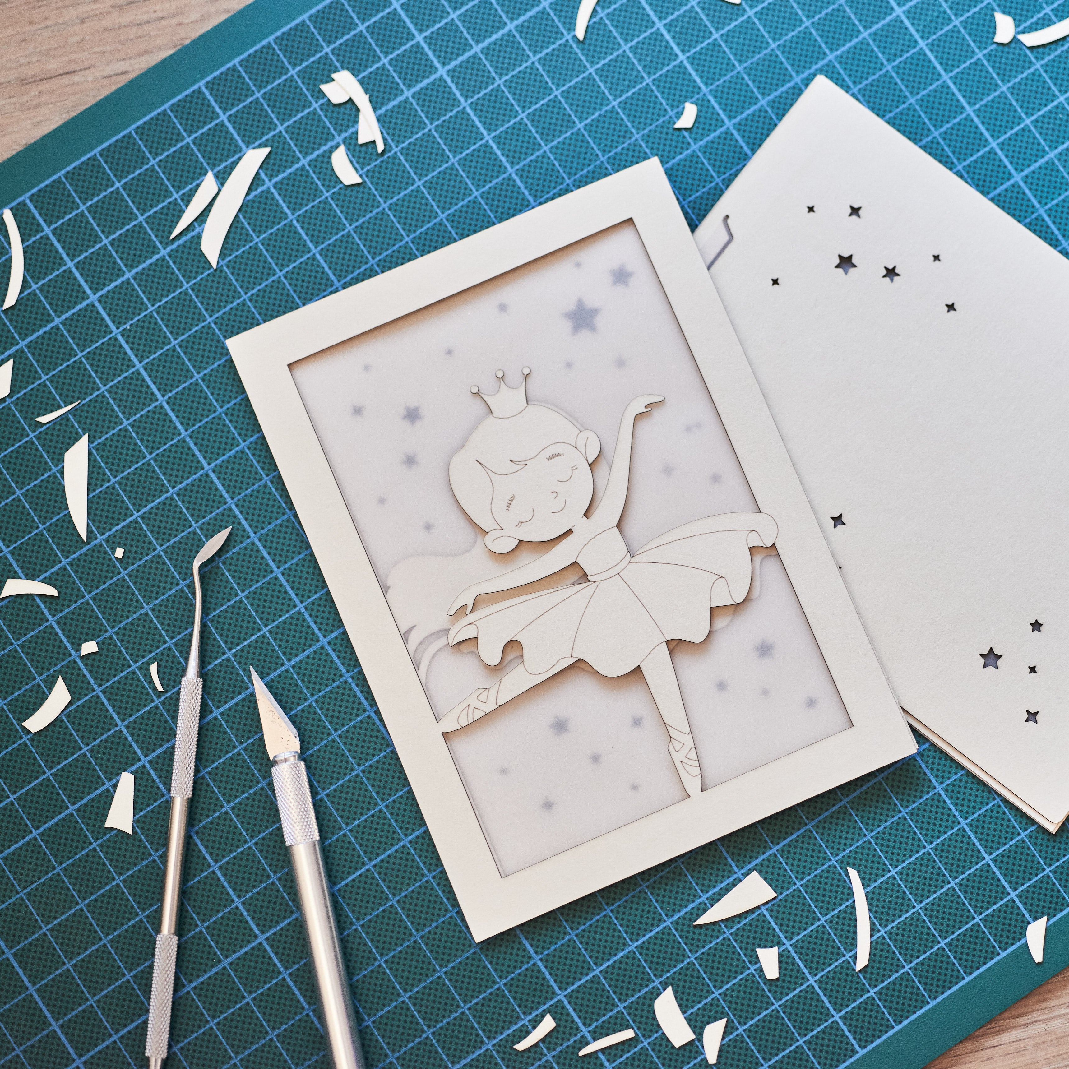 Cute little princess ballerina dancing in tutu