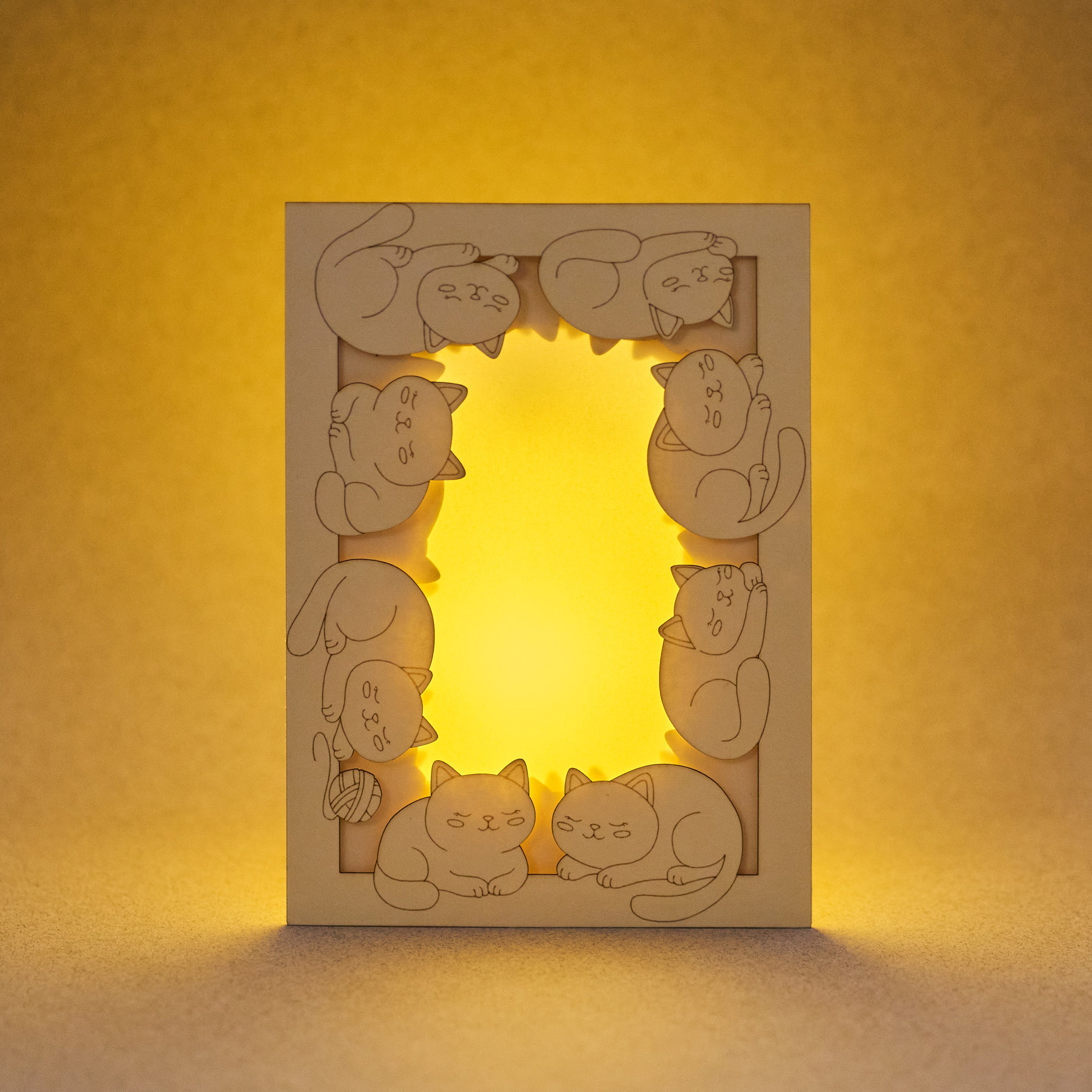 Adorable sleeping cats and kittens filling entire frame