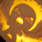 Isaac from Binding of Isaac game with power rays and layered wings