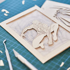 Spider-Man swinging on web with logo and intricate web design