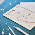 Michelangelo Creation of Adam touching hands with gift compartment