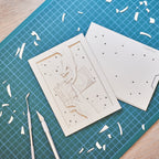 Michelangelo Creation of Adam touching hands with gift compartment