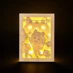 Gabby's Dollhouse characters DJ Catnip, Pandy Paws, Pillow Cat and Cakey