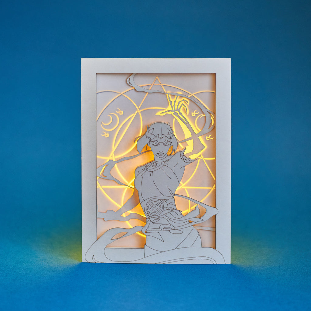 Hades 2, Melinoë. Princess of the Underworld with Magical Runes