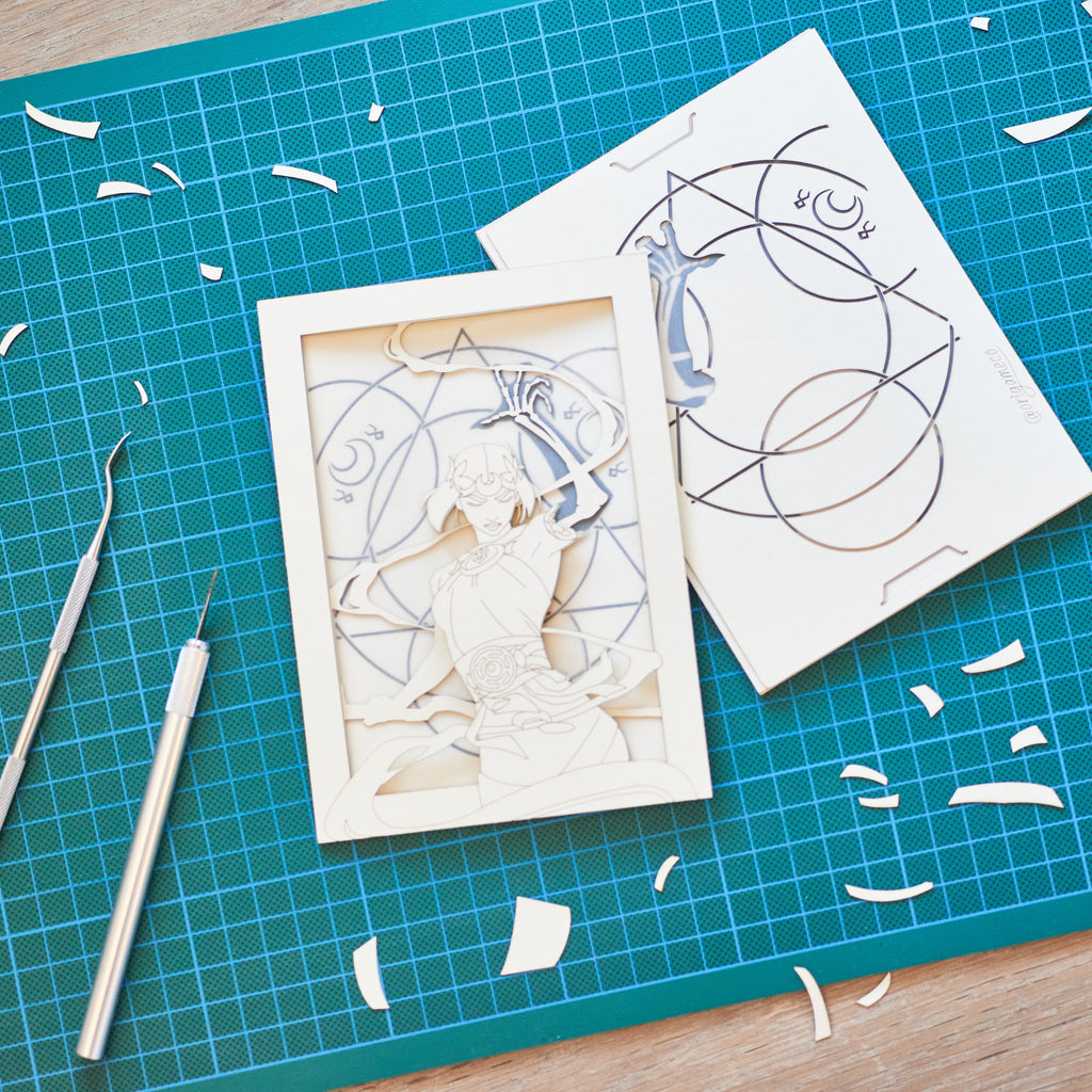 Hades 2, Melinoë. Princess of the Underworld with Magical Runes