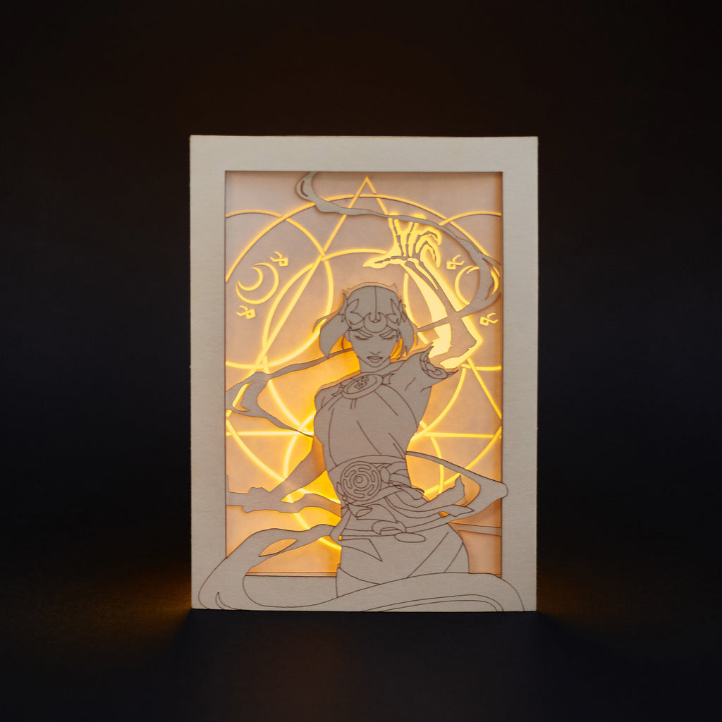 Hades 2, Melinoë. Princess of the Underworld with Magical Runes