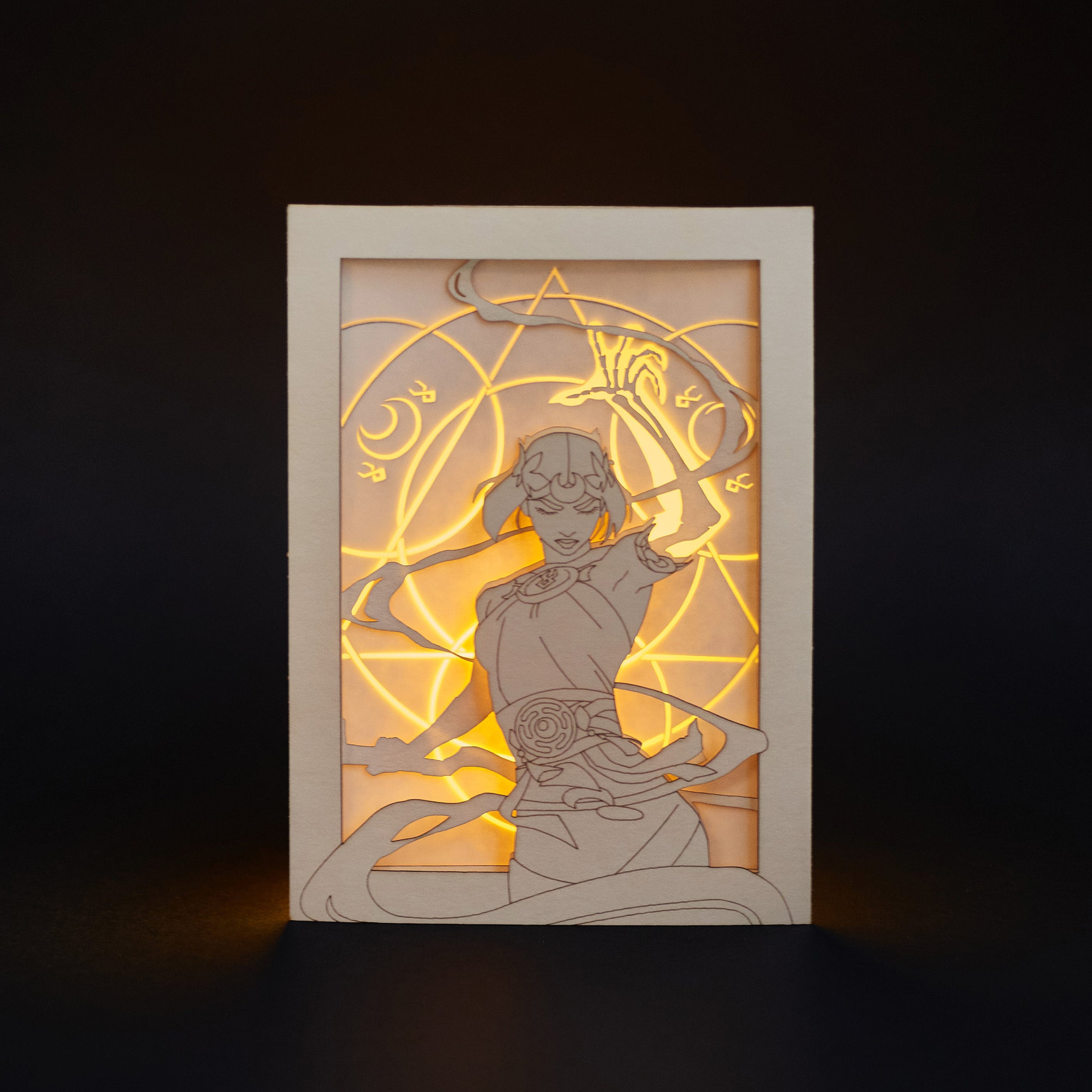 Hades 2, Melinoë. Princess of the Underworld with Magical Runes