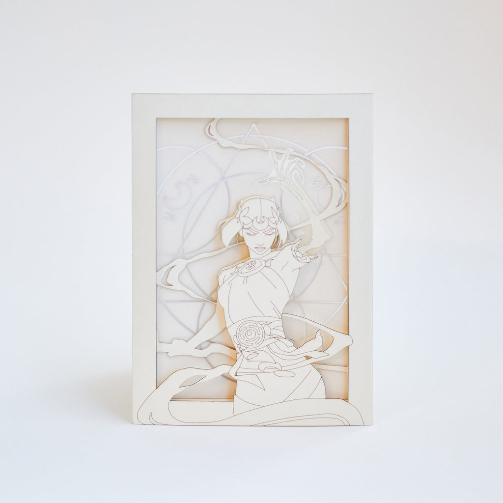 Hades 2, Melinoë. Princess of the Underworld with Magical Runes