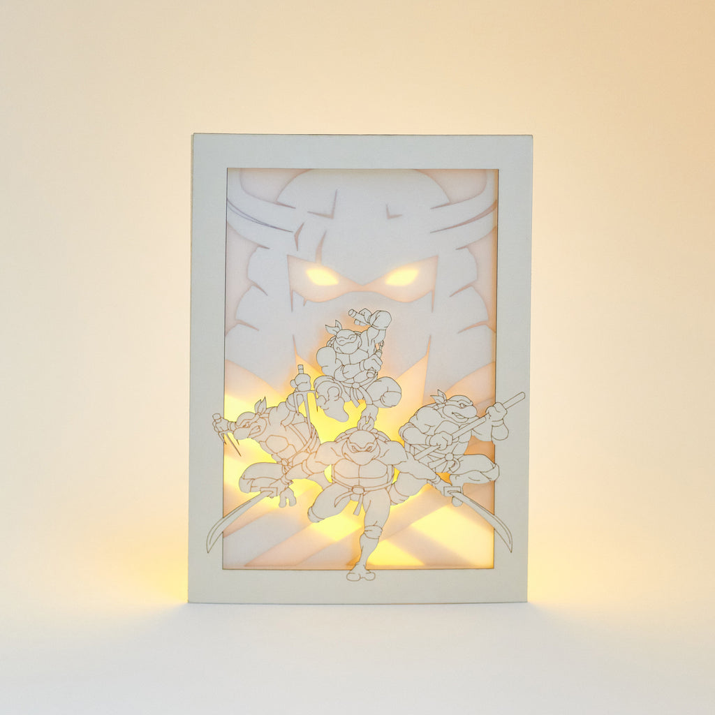 TMNT Ninja Turtles Card: Four Heroes vs Shredder