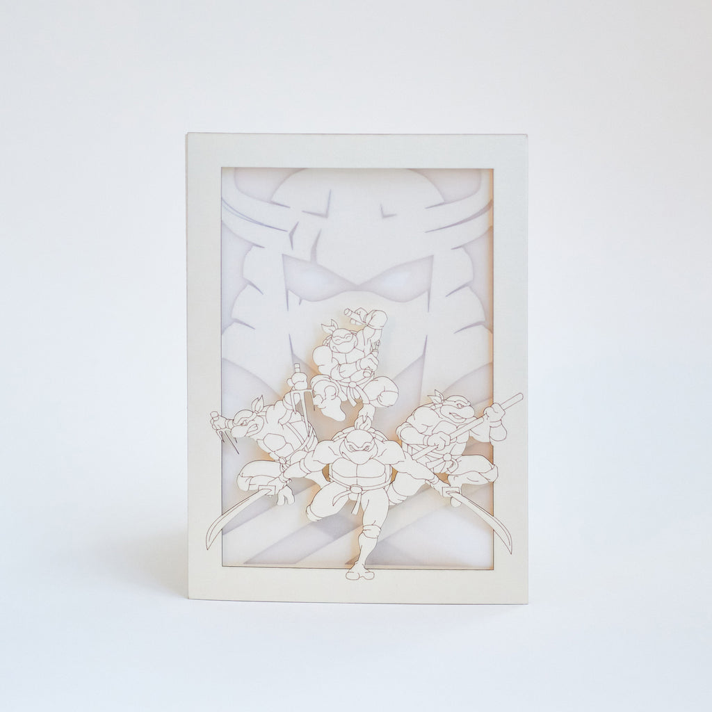 TMNT Ninja Turtles Card: Four Heroes vs Shredder