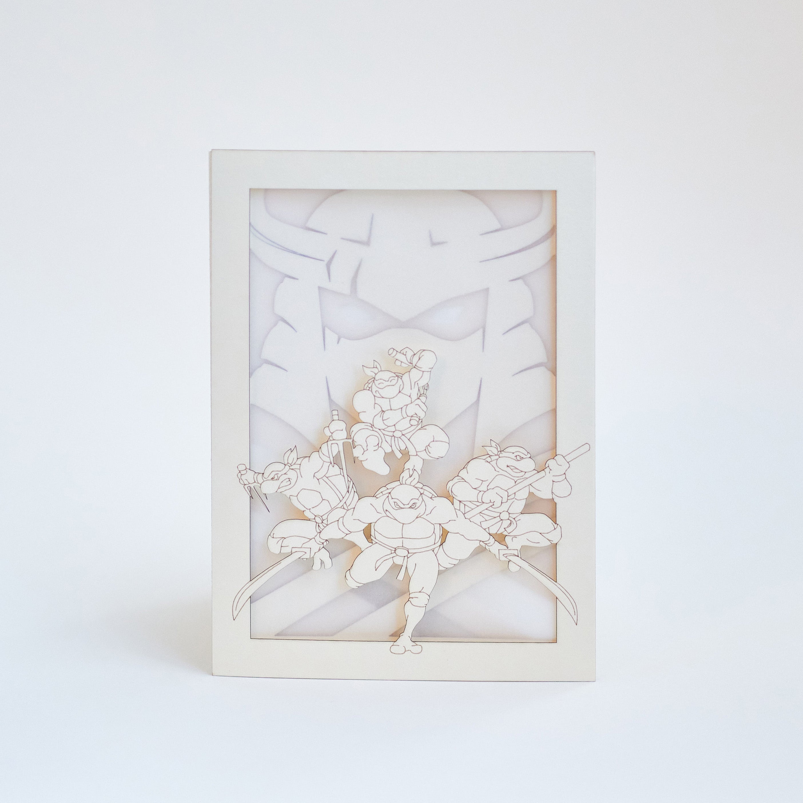 TMNT Ninja Turtles Card: Four Heroes vs Shredder