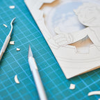 Fallout Vault Boy Card: Thumbs Up and Nuclear Explosion