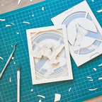 Overwatch Tracer Card: Lena Oxton over Glowing Logo Background