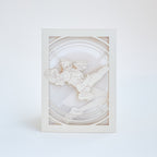 Overwatch Tracer Card: Lena Oxton over Glowing Logo Background