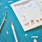 Bluey and Bingo: Sisters in Bedroom with Stained Glass Window