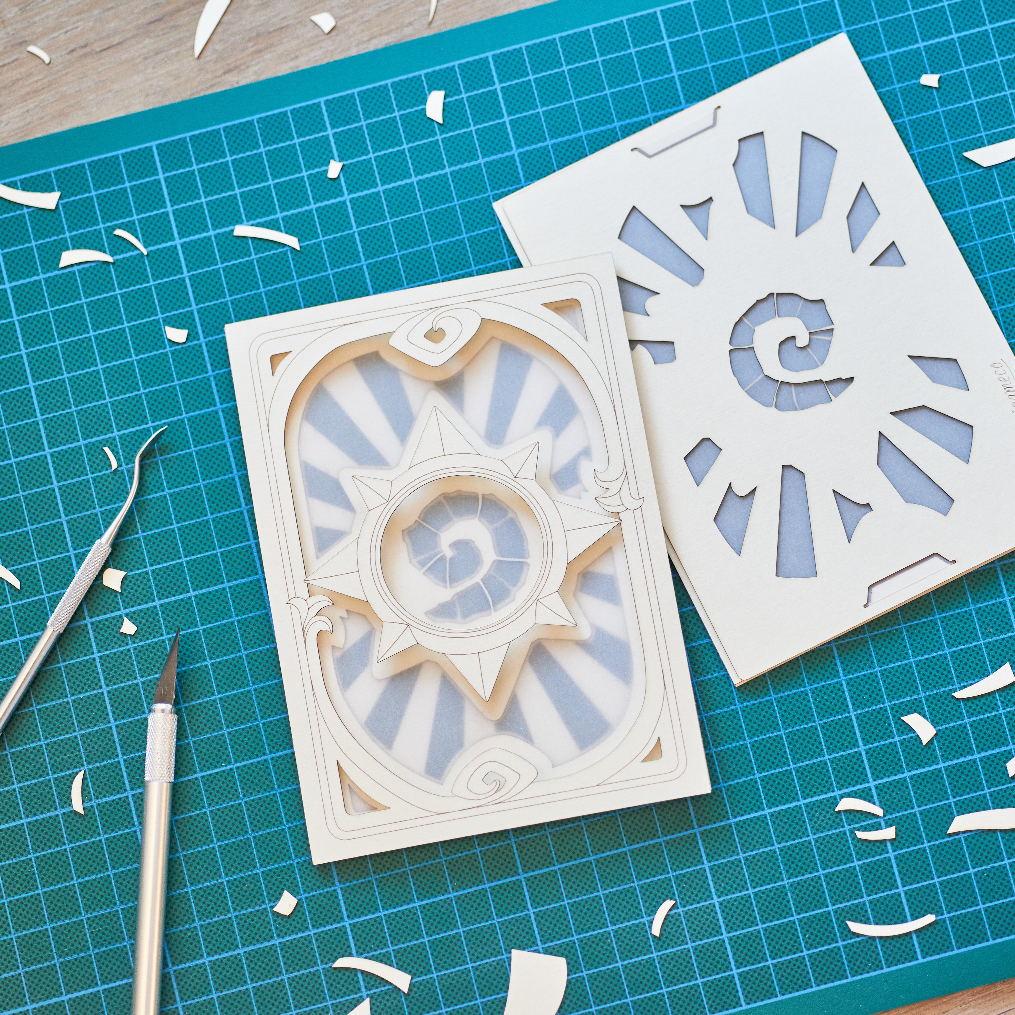 Hearthstone CCG Card Back with Floral Ornaments