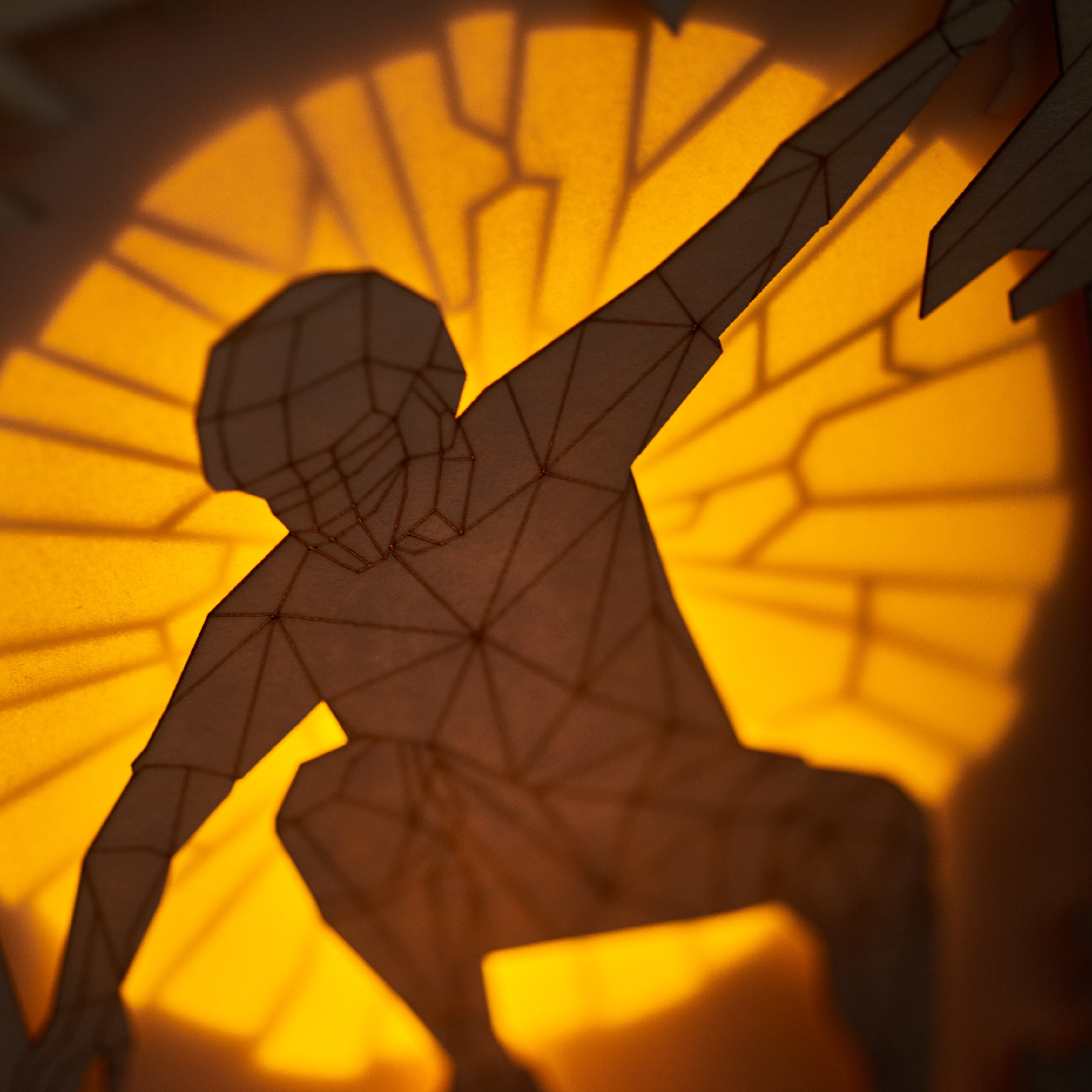 Skate Story Glass Demon Card: Low Poly Hell Journey to the Moon