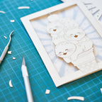 Kittens Ice Cream Cone Card - Cute Cats with Sprinkles on Waffle