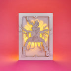 Arcane Jinx Card: Powder with Steampunk Pistol and Art Deco Window