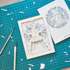 Arcane Jinx Card: Powder with Steampunk Pistol and Art Deco Window