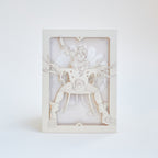 Arcane Jinx Card: Powder with Steampunk Pistol and Art Deco Window