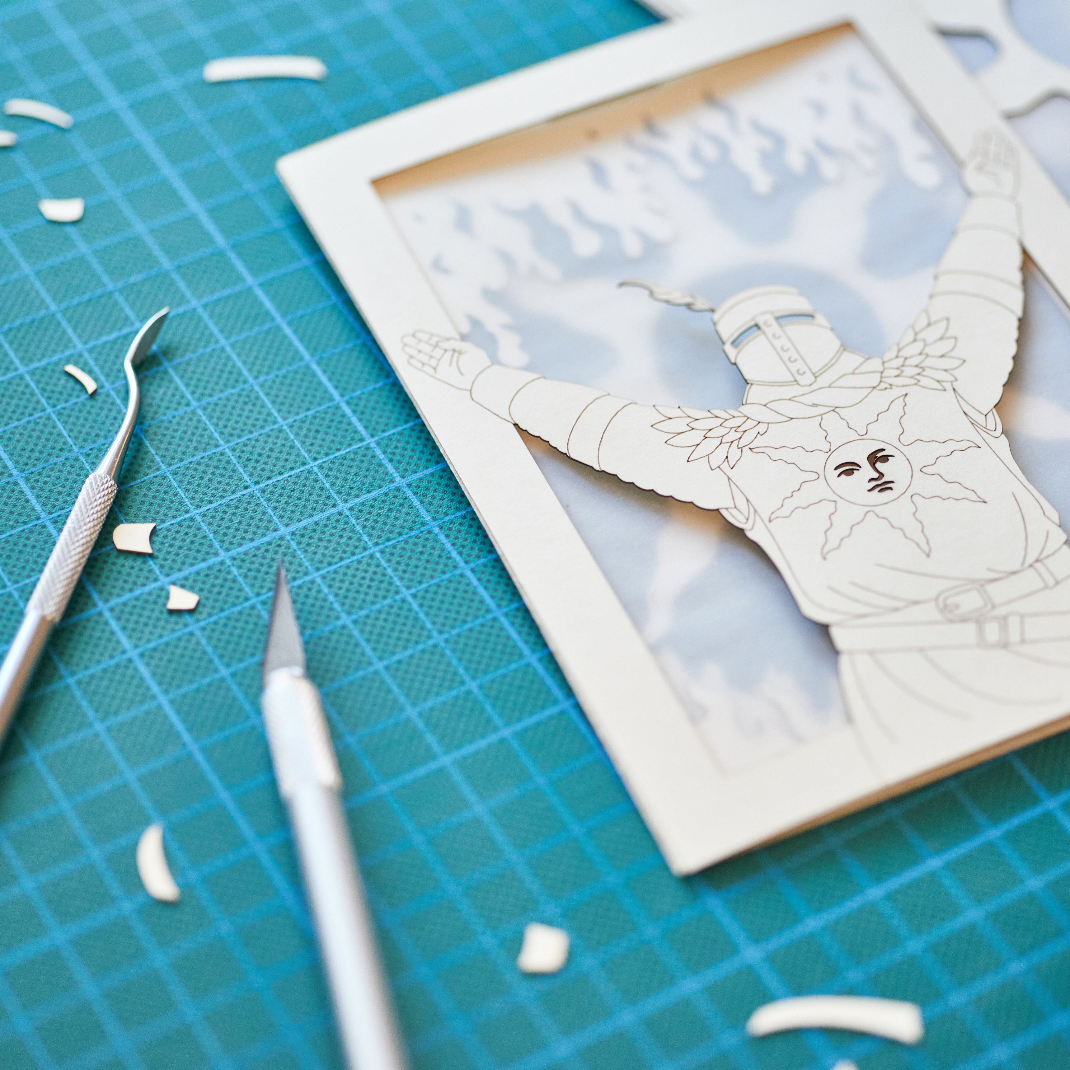 Dark Souls Solaire Card: Praise the Sun Knight with Flames