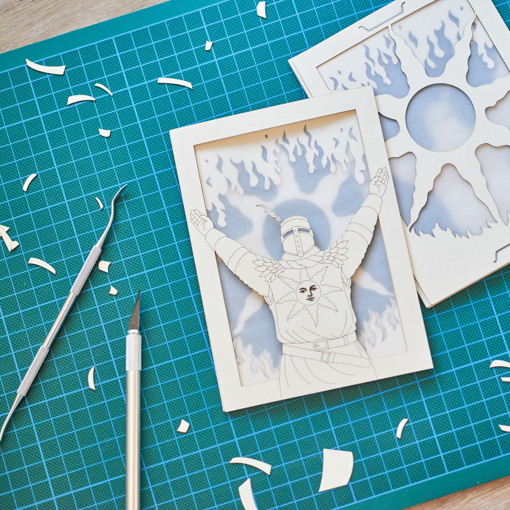 Dark Souls Solaire Card: Praise the Sun Knight with Flames