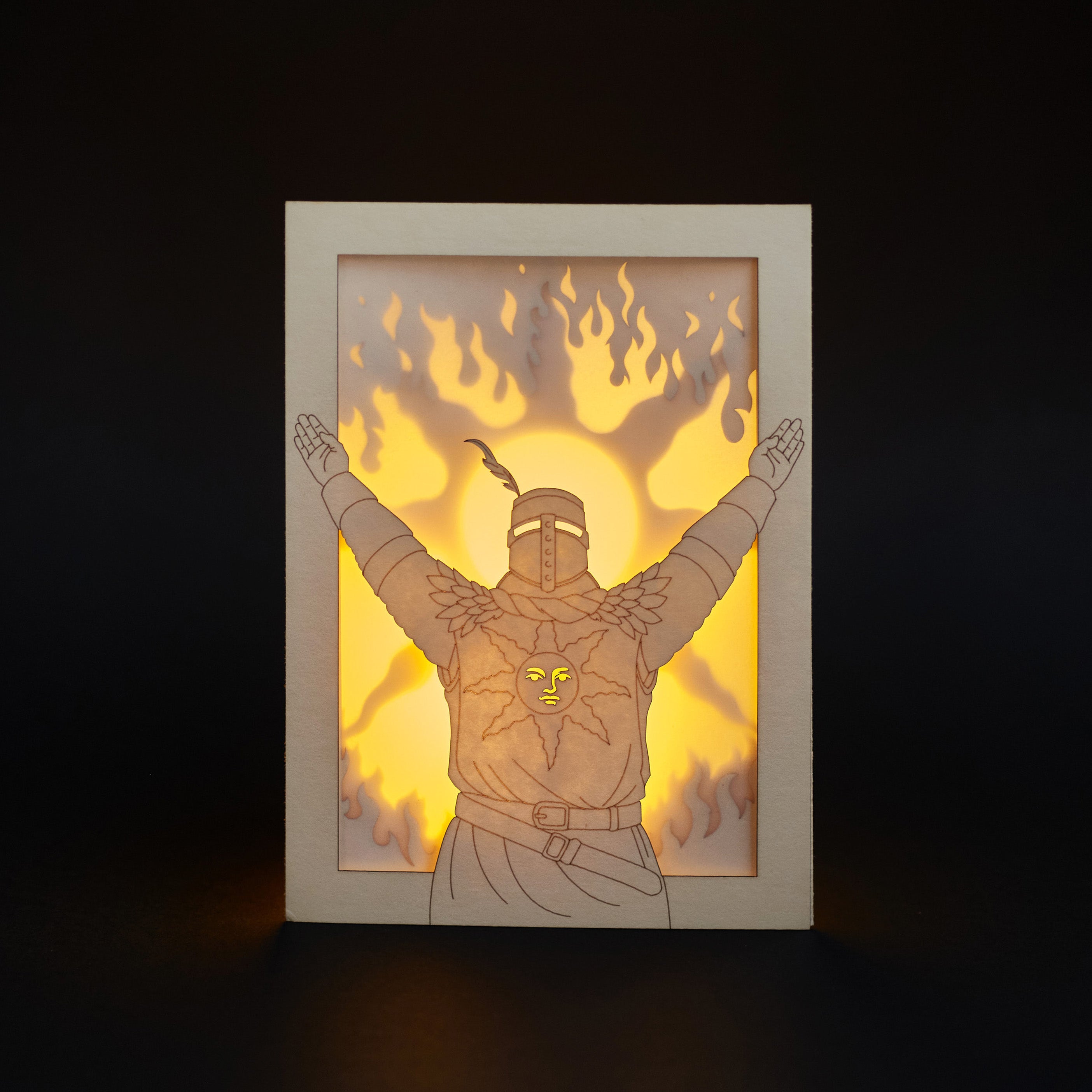 Dark Souls Solaire Card: Praise the Sun Knight with Flames