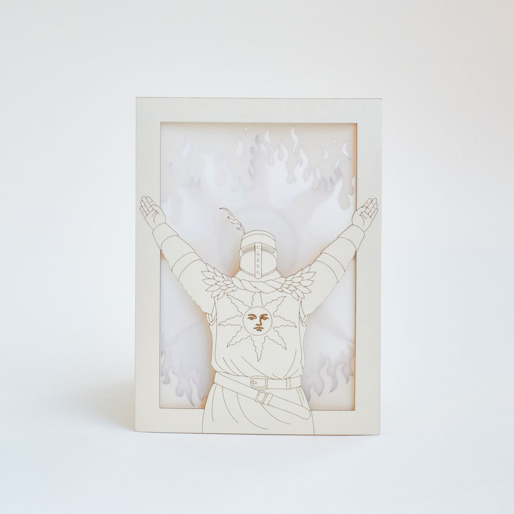 Dark Souls Solaire Card: Praise the Sun Knight with Flames