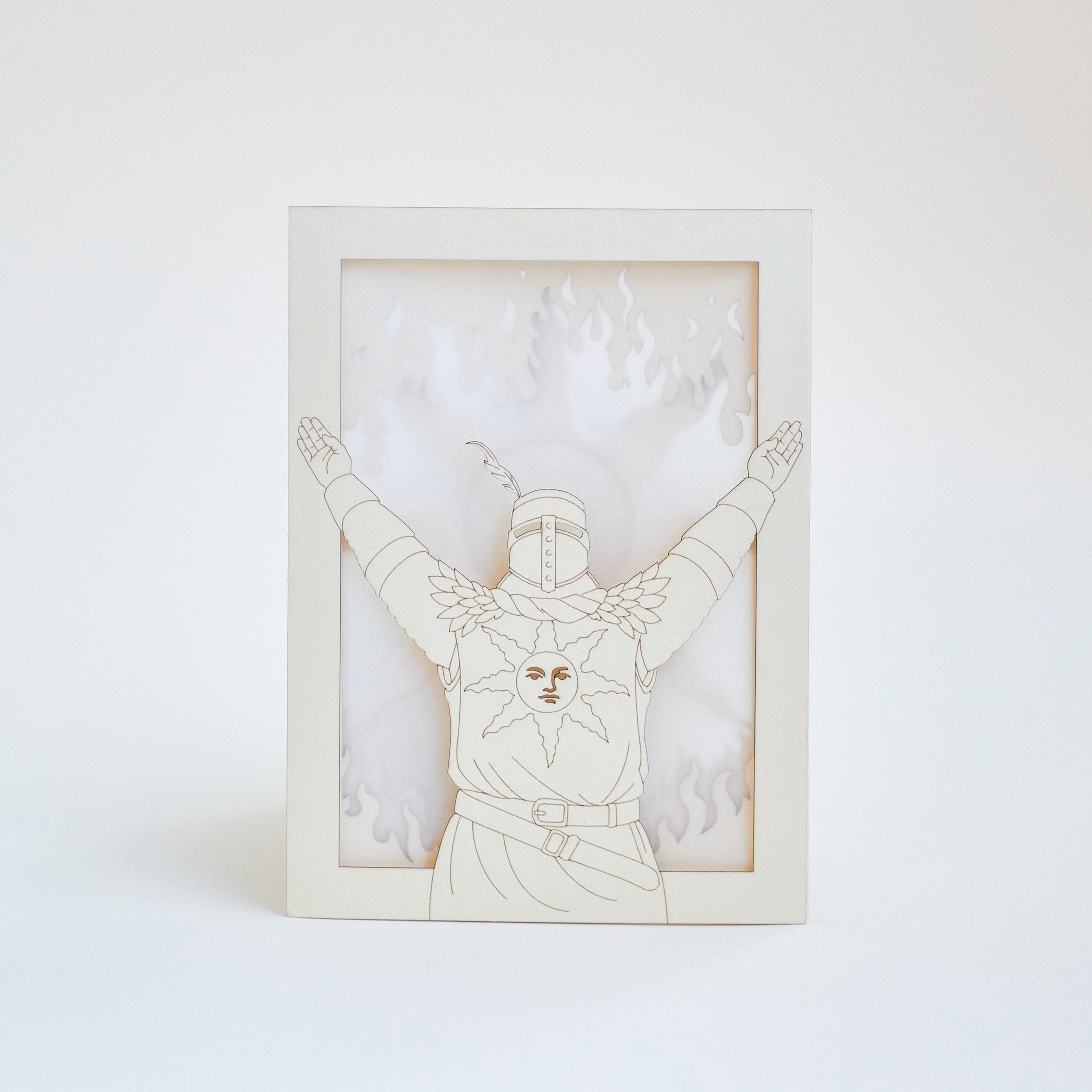 Dark Souls Solaire Card: Praise the Sun Knight with Flames