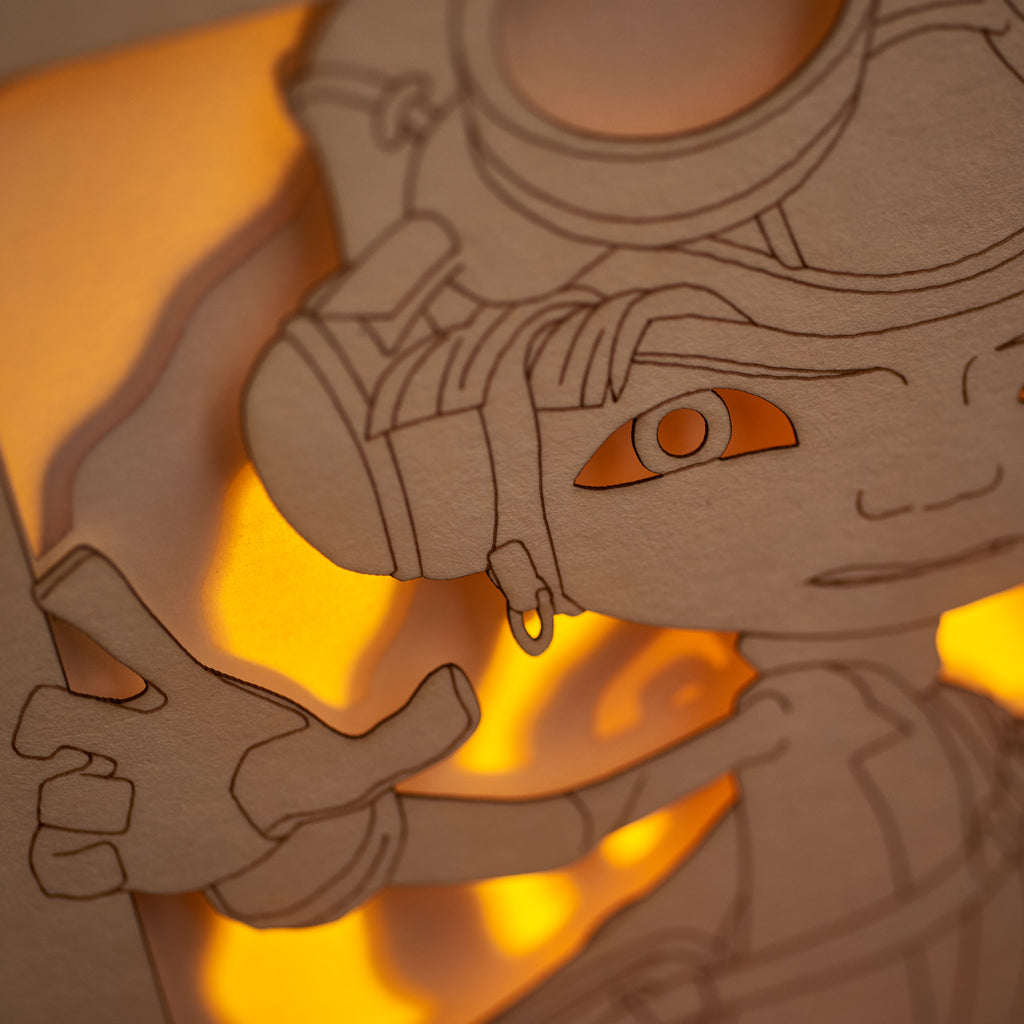 Psychonauts Raz Card: Telekinesis Hero with Hypnotic Swirls