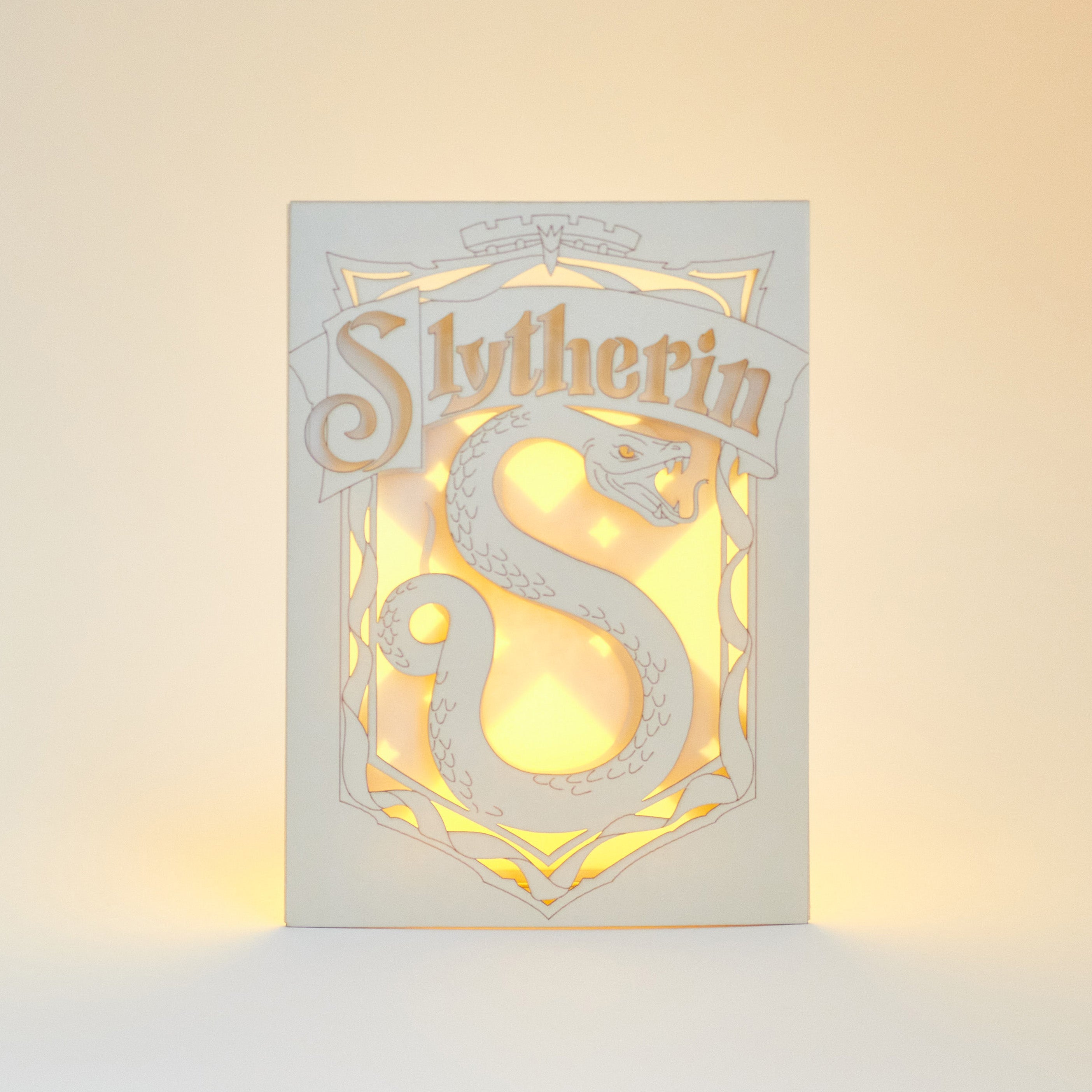 Slytherin Crest with Intricate Serpent Artwork