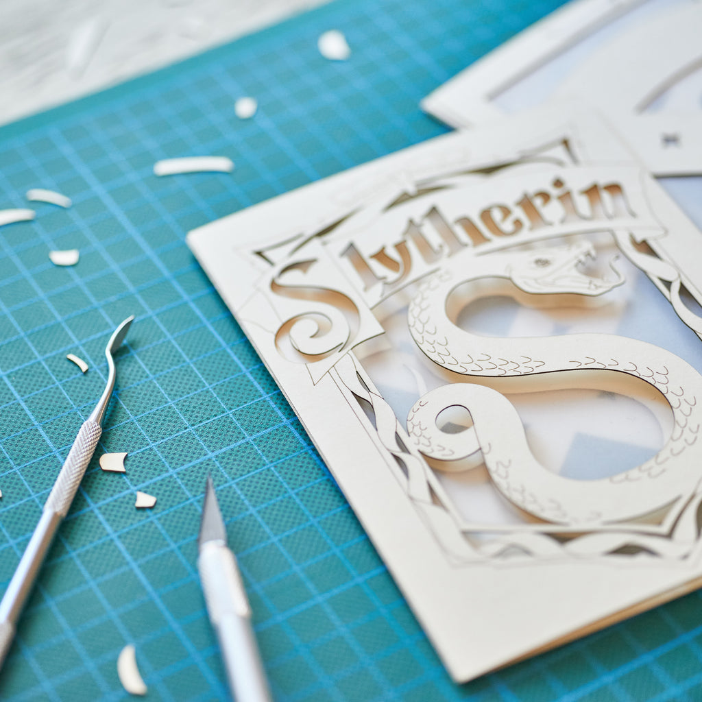 Slytherin Crest with Intricate Serpent Artwork