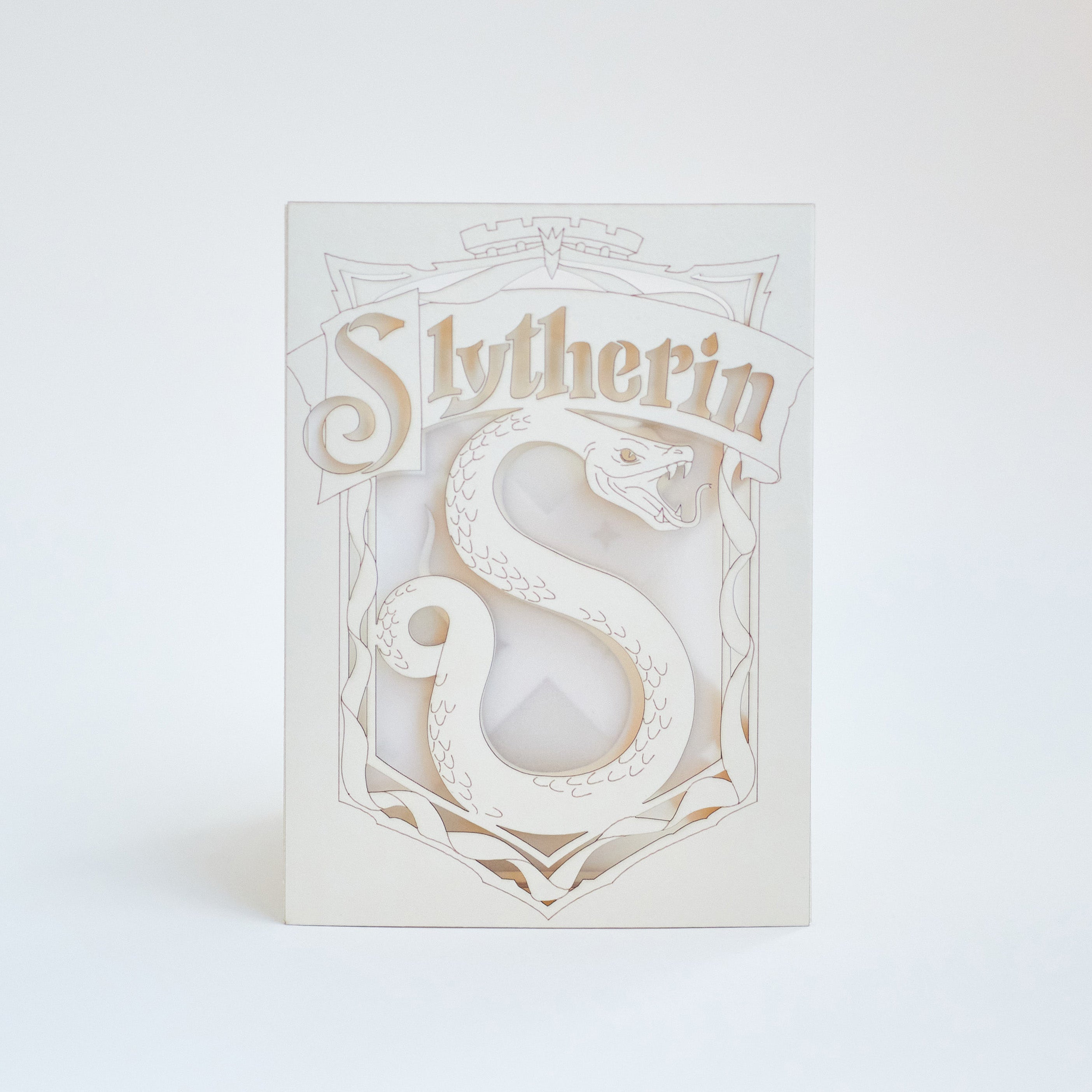 Slytherin Crest with Intricate Serpent Artwork