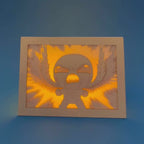 Isaac from Binding of Isaac game with power rays and layered wings