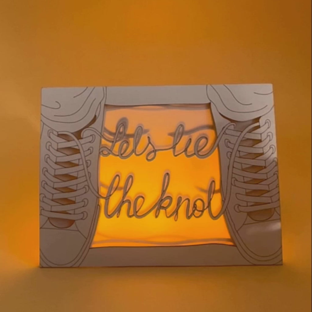 Let's Tie The Knot Card — Sneakers Proposal with Shoelaces Pun