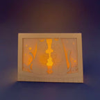 Two cats drinking wine on rooftop under moon with city view