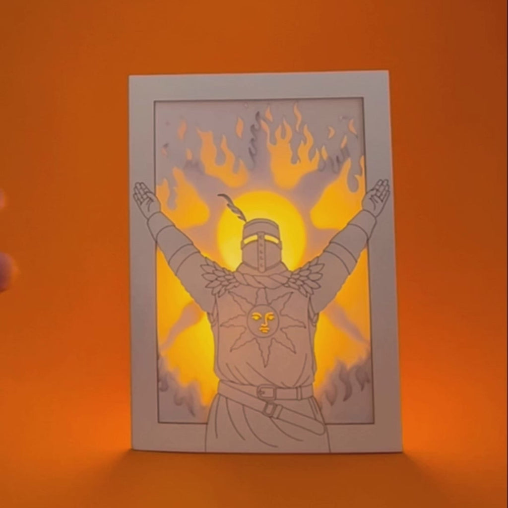 Dark Souls Solaire Card: Praise the Sun Knight with Flames