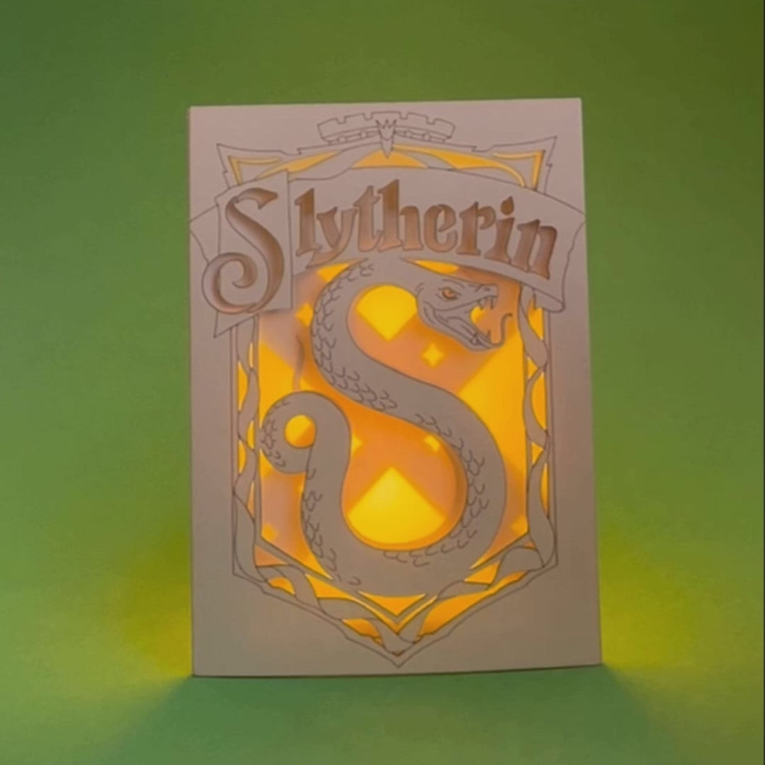 Slytherin Crest with Intricate Serpent Artwork