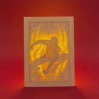 Spider-Man swinging on web with logo and intricate web design