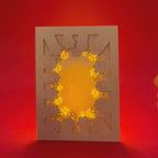 Circle of cat paws with plenty of space to add your wishes